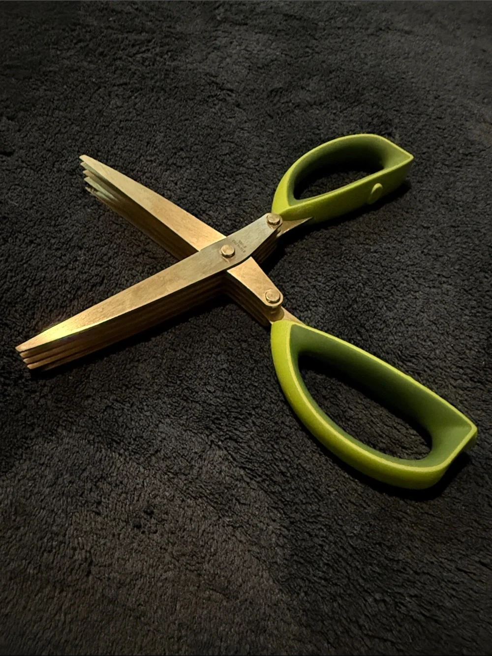 Multi-Blade Herb Scissors with Green Handles
